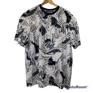 Perry Ellis T-Shirt Big & Tall Mens XLT Performance Floral Geometric Pattern $49